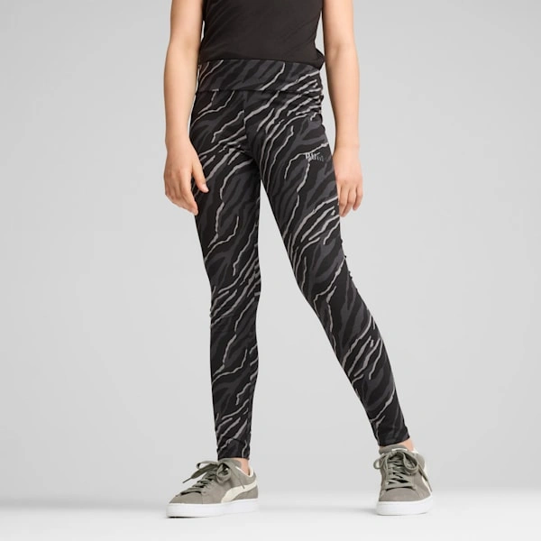 PUMA ESS+ ANIMAL: Leggings Fantasia per Ragazzi, Stile Selvaggio in Movimento!