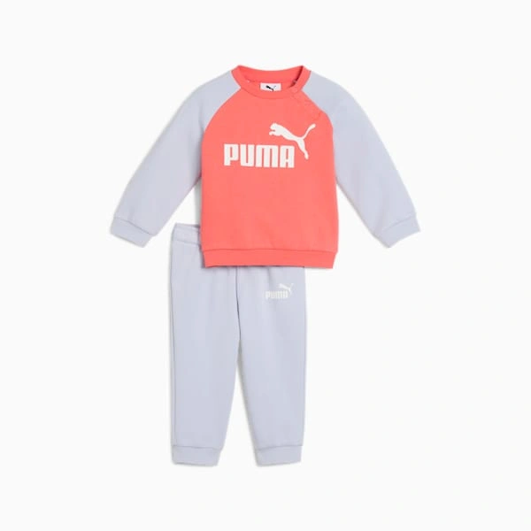 Puma Minicats: Set Raglan e Pantaloni per Piccoli Esploratori! Stile e Comfort Tutto il Giorno!