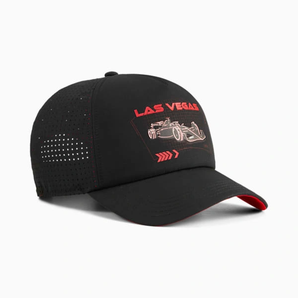 F1 Las Vegas: Cappellino Trucker PUMA. Vegas vibes, velocità e stile. Un'esplosione di adrenalina in testa!