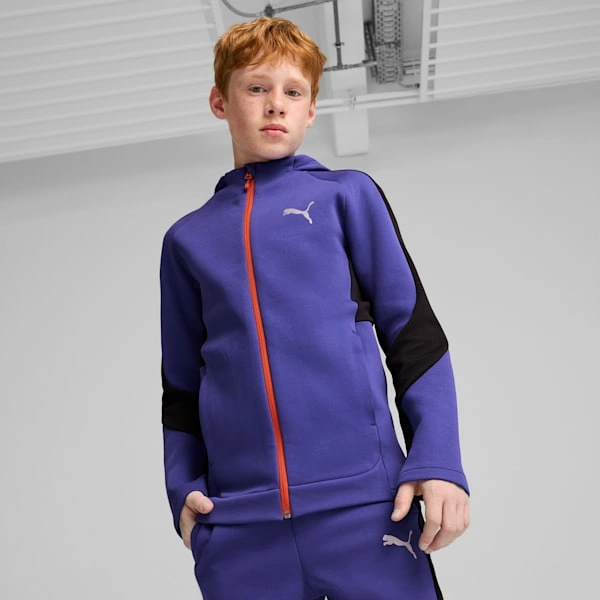 Maglia felpa PUMA EVOSTRIPE per bambini: stile e comfort per affrontare ogni avventura!